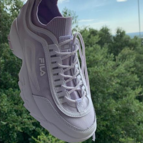 lavender fila sneakers